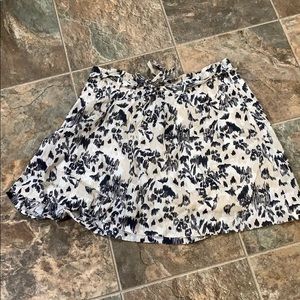 BOGO Floral tan & dark grey puffy skirt